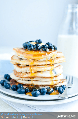 recette crepe pancakes fruits rouges